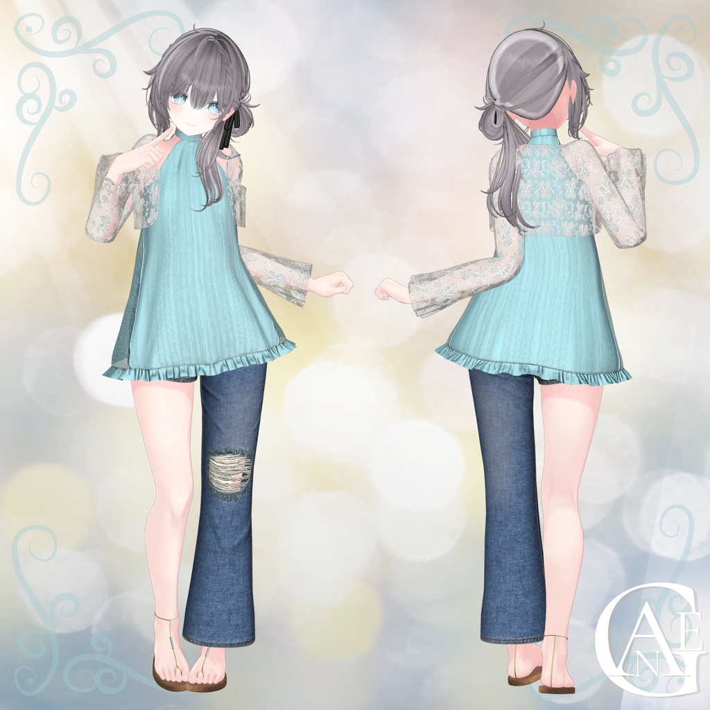 【15アバター対応】Asymmetric Summer Layers