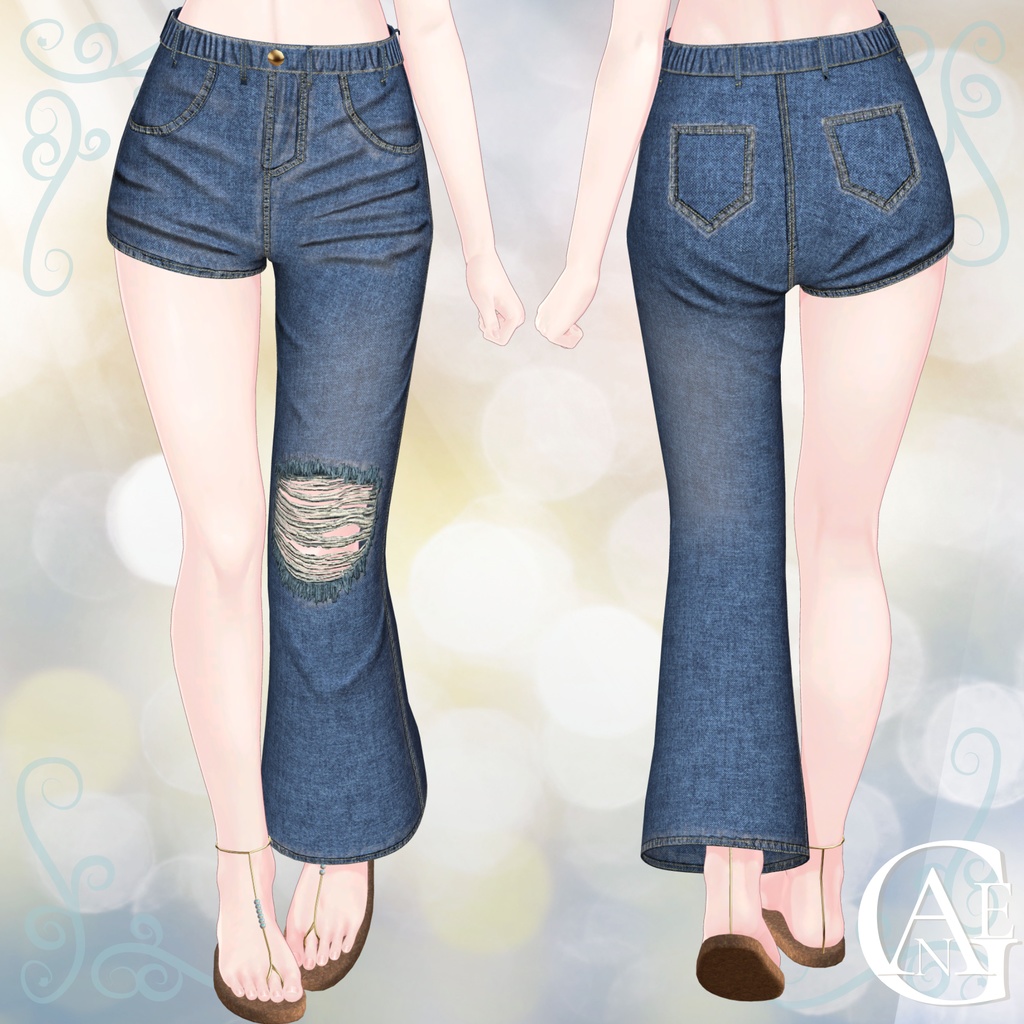 【15アバター対応】Asymmetric Summer Layers