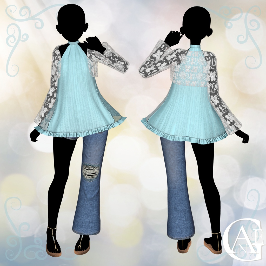 【15アバター対応】Asymmetric Summer Layers