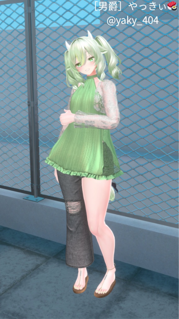 【15アバター対応】Asymmetric Summer Layers