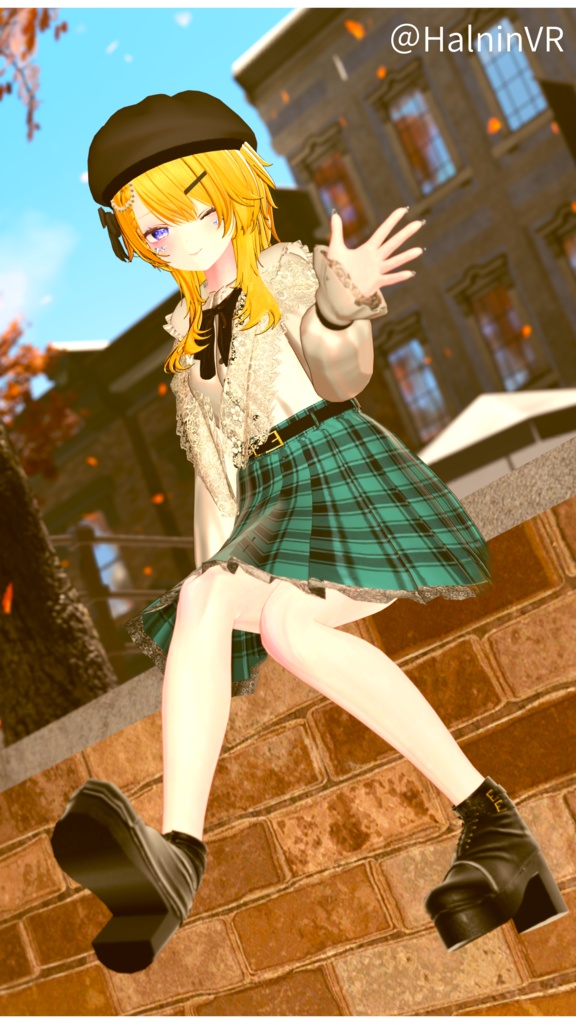 【21アバター対応】Autumn Lace Dress