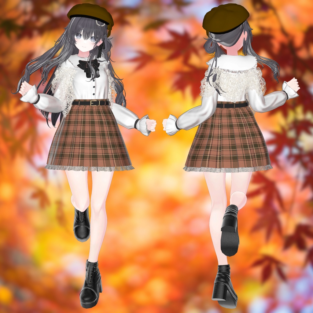 【21アバター対応】Autumn Lace Dress