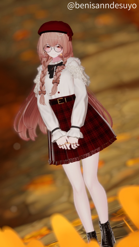 【21アバター対応】Autumn Lace Dress