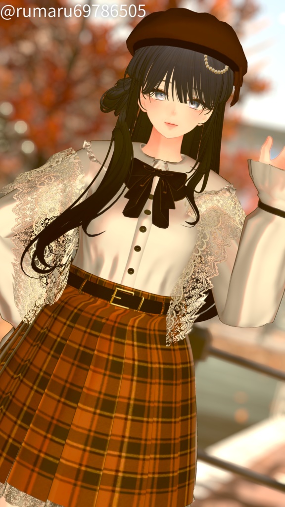 【21アバター対応】Autumn Lace Dress