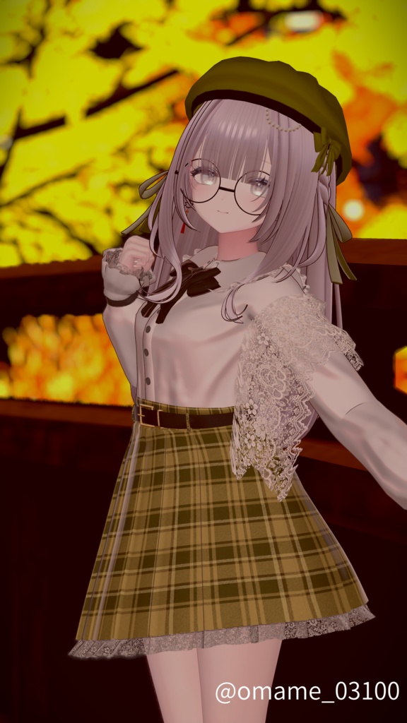 【21アバター対応】Autumn Lace Dress