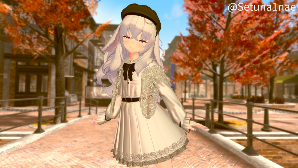 【21アバター対応】Autumn Lace Dress