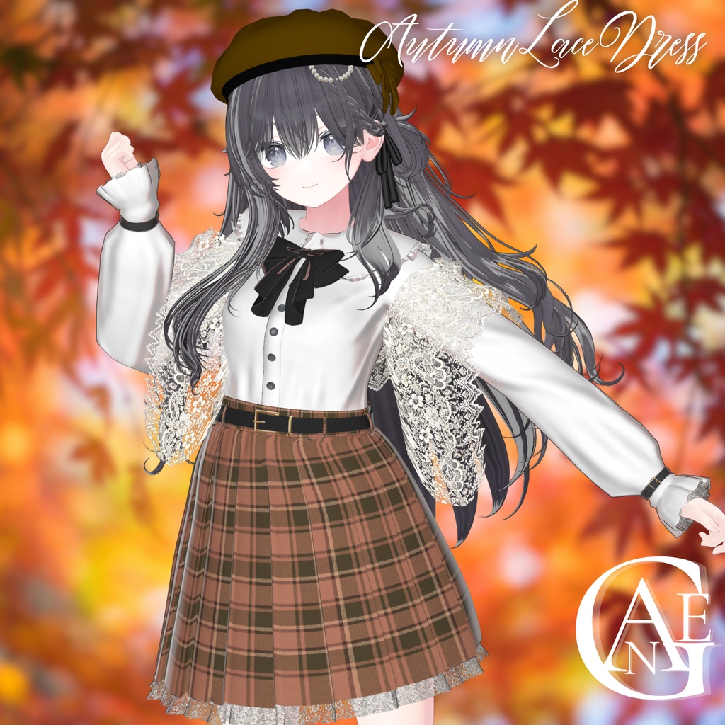 セール中！【20アバター対応】Autumn Lace Dress
