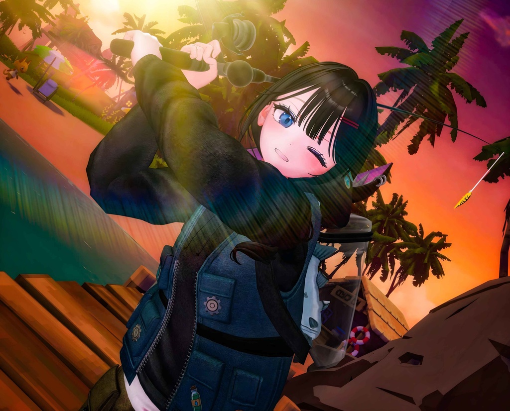 【13アバター対応】Pixel Fish Street