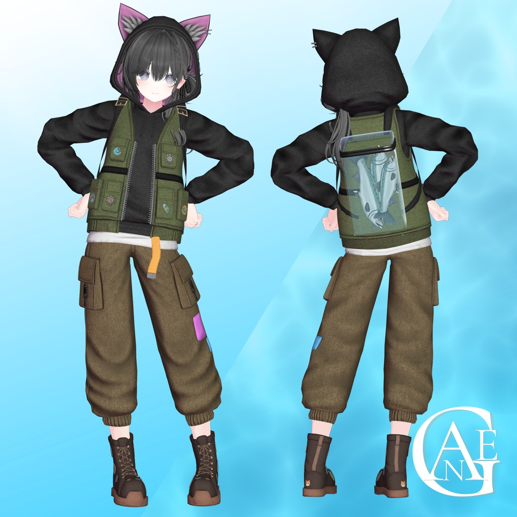 【13アバター対応】Pixel Fish Street