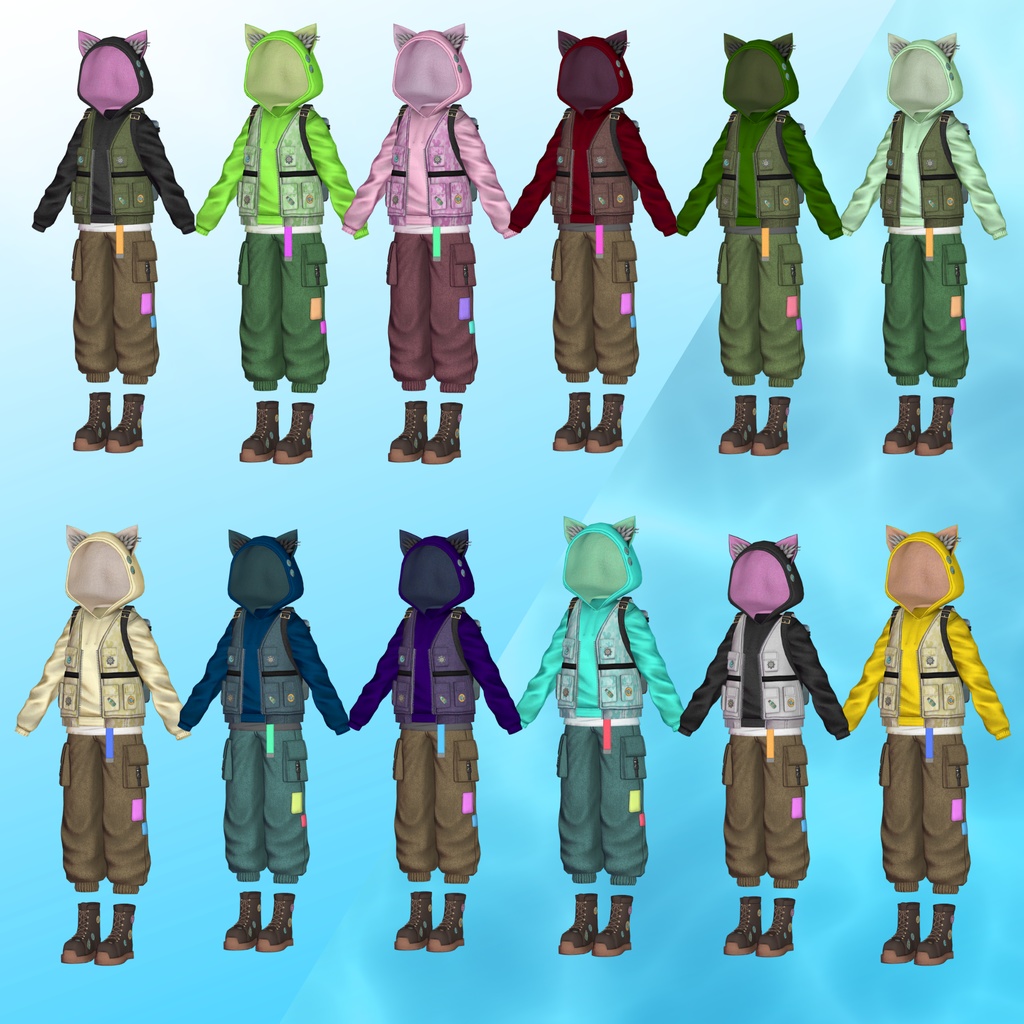 【13アバター対応】Pixel Fish Street