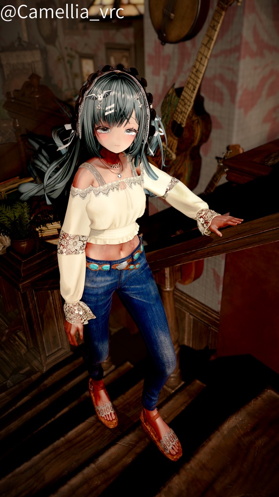 セール中【20アバター対応】Bohemian Denim Set