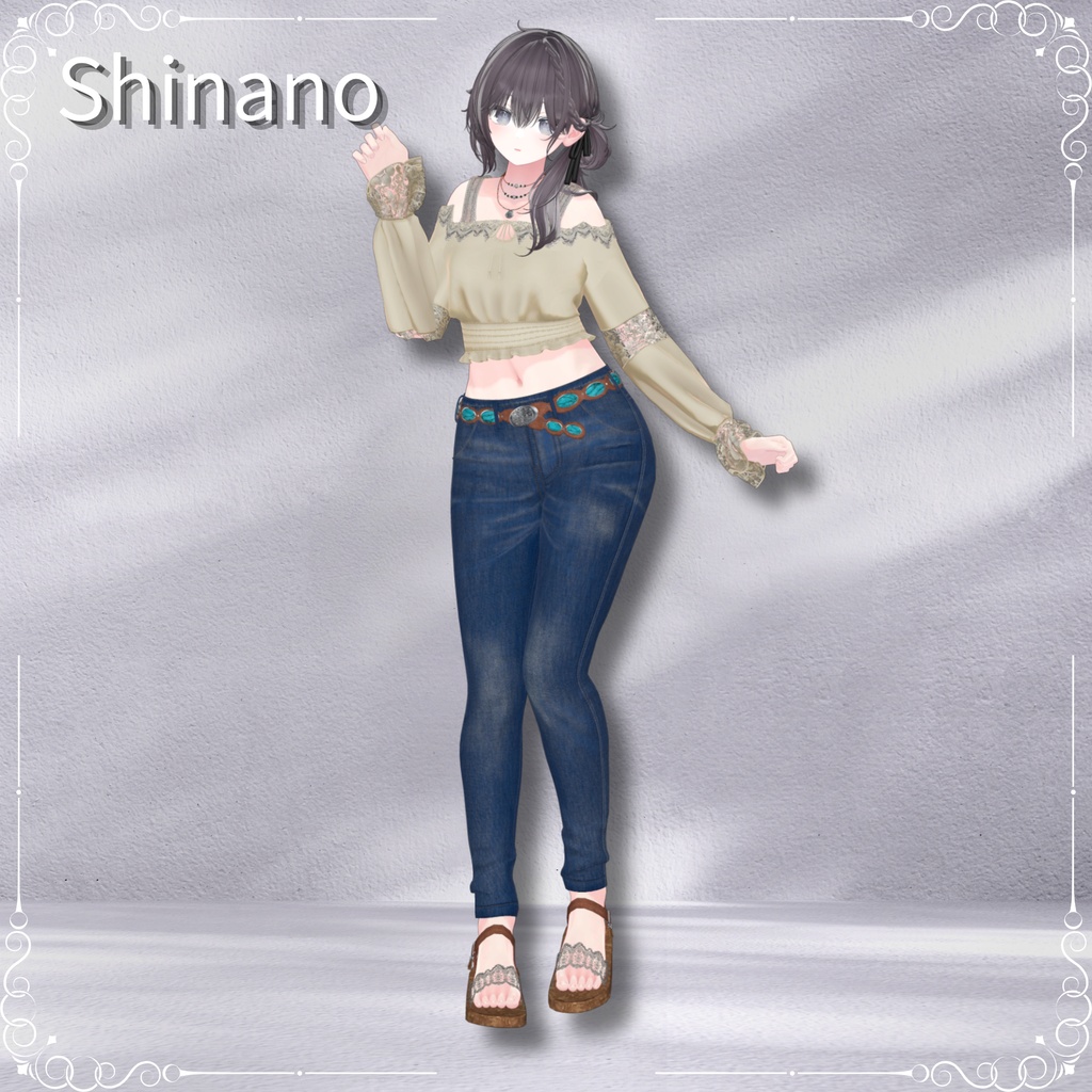 セール中【20アバター対応】Bohemian Denim Set
