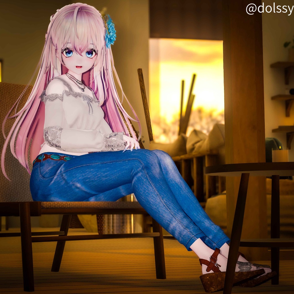 セール中【20アバター対応】Bohemian Denim Set