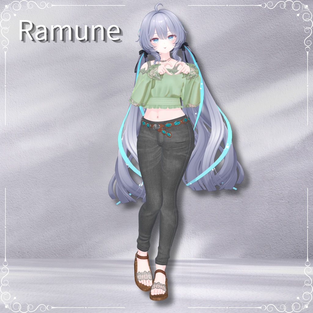 セール中【20アバター対応】Bohemian Denim Set