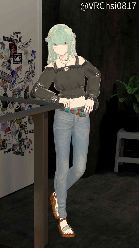 セール中【20アバター対応】Bohemian Denim Set