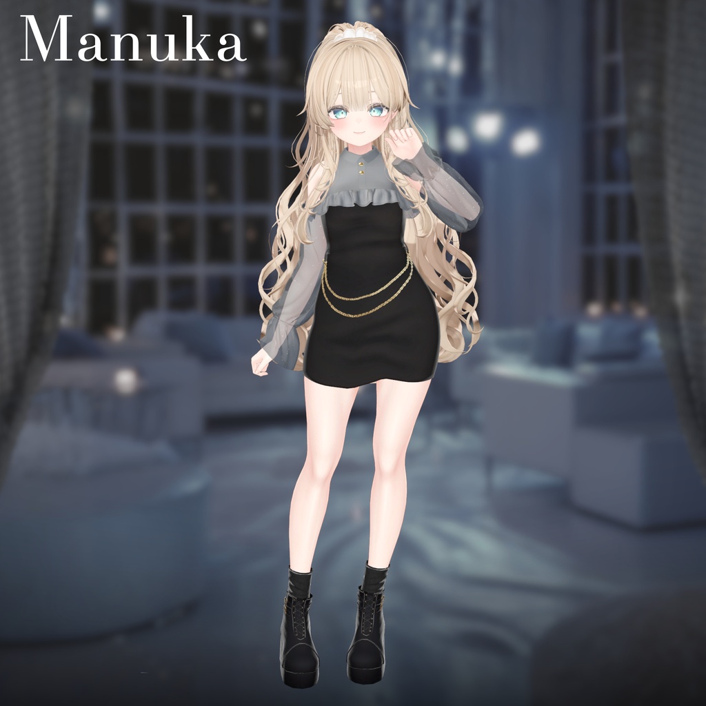 【25アバター対応】Cheer Chain Dress