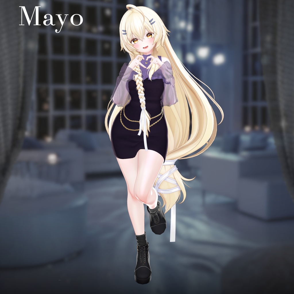 【25アバター対応】Cheer Chain Dress