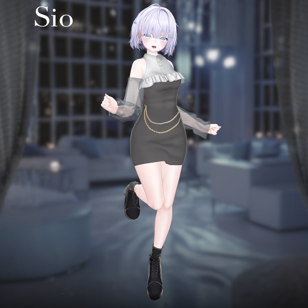 【25アバター対応】Cheer Chain Dress