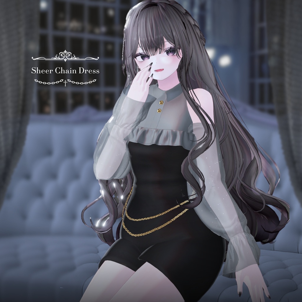 【25アバター対応】Cheer Chain Dress