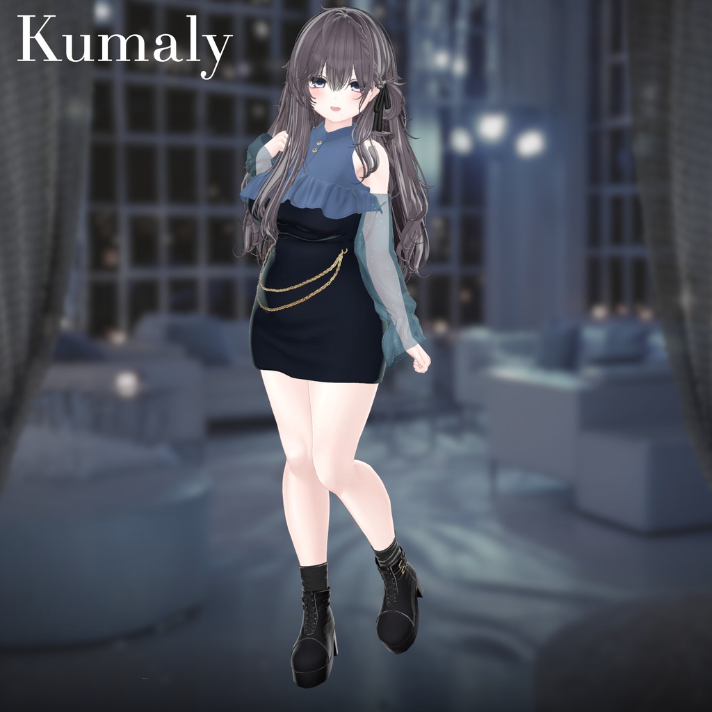 【25アバター対応】Cheer Chain Dress