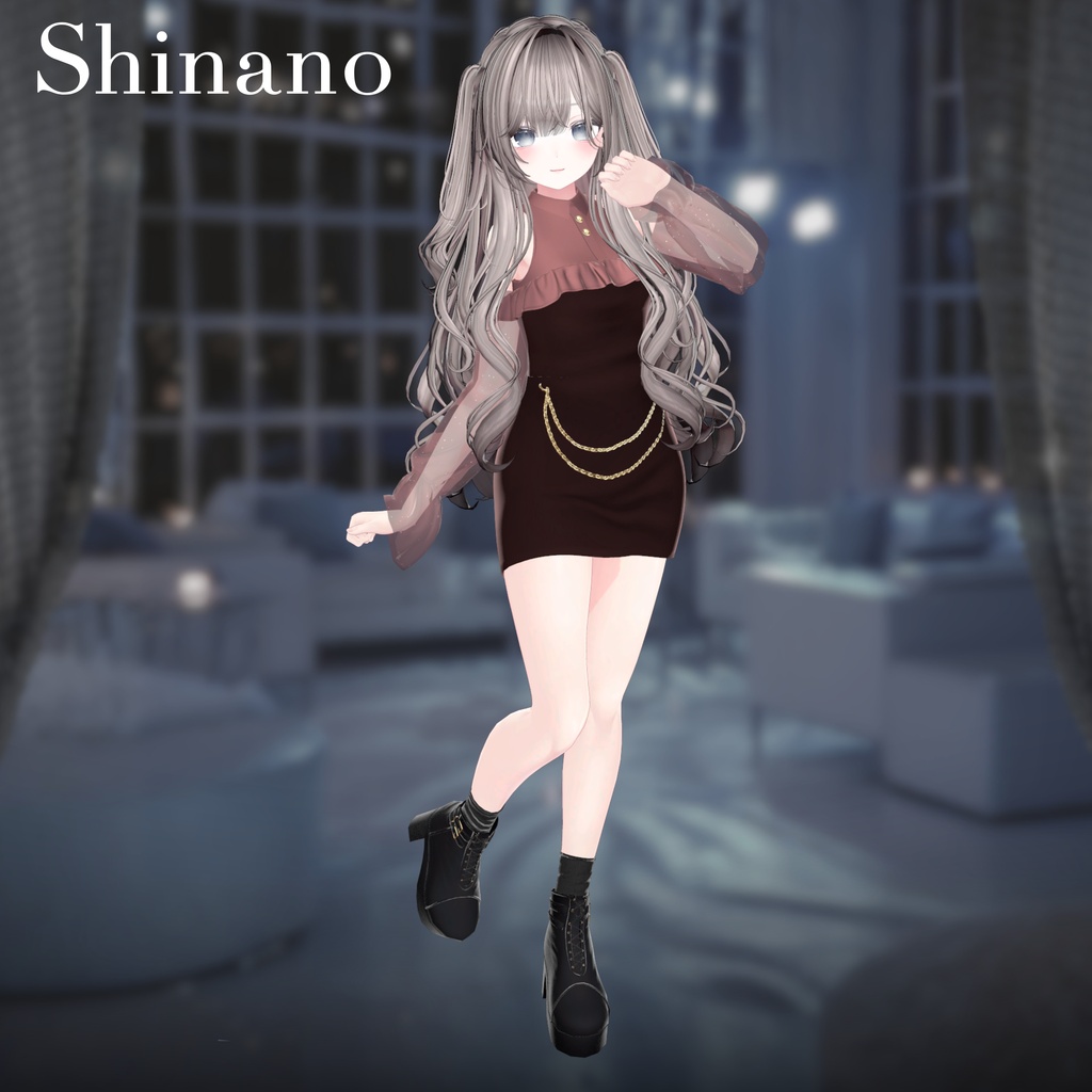【25アバター対応】Cheer Chain Dress