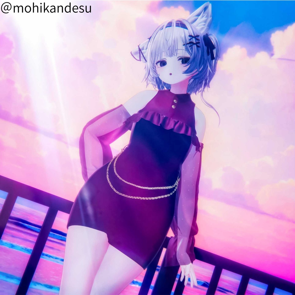 【25アバター対応】Cheer Chain Dress
