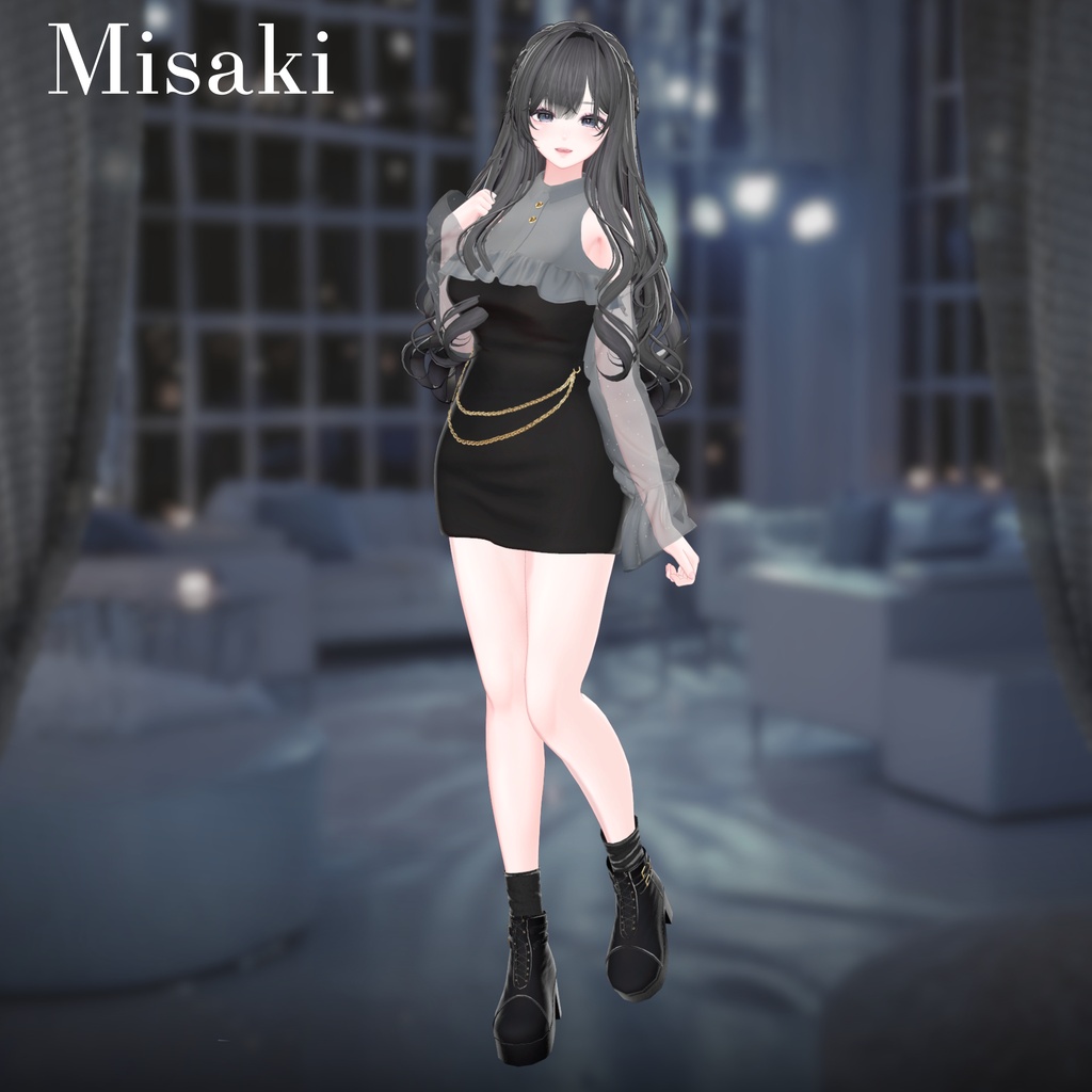 【25アバター対応】Cheer Chain Dress