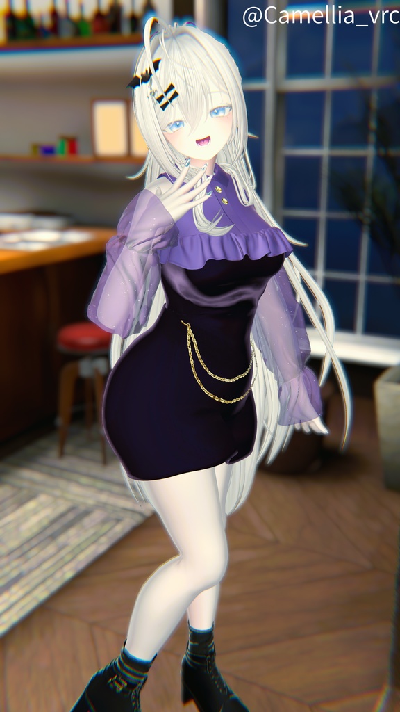 【25アバター対応】Cheer Chain Dress