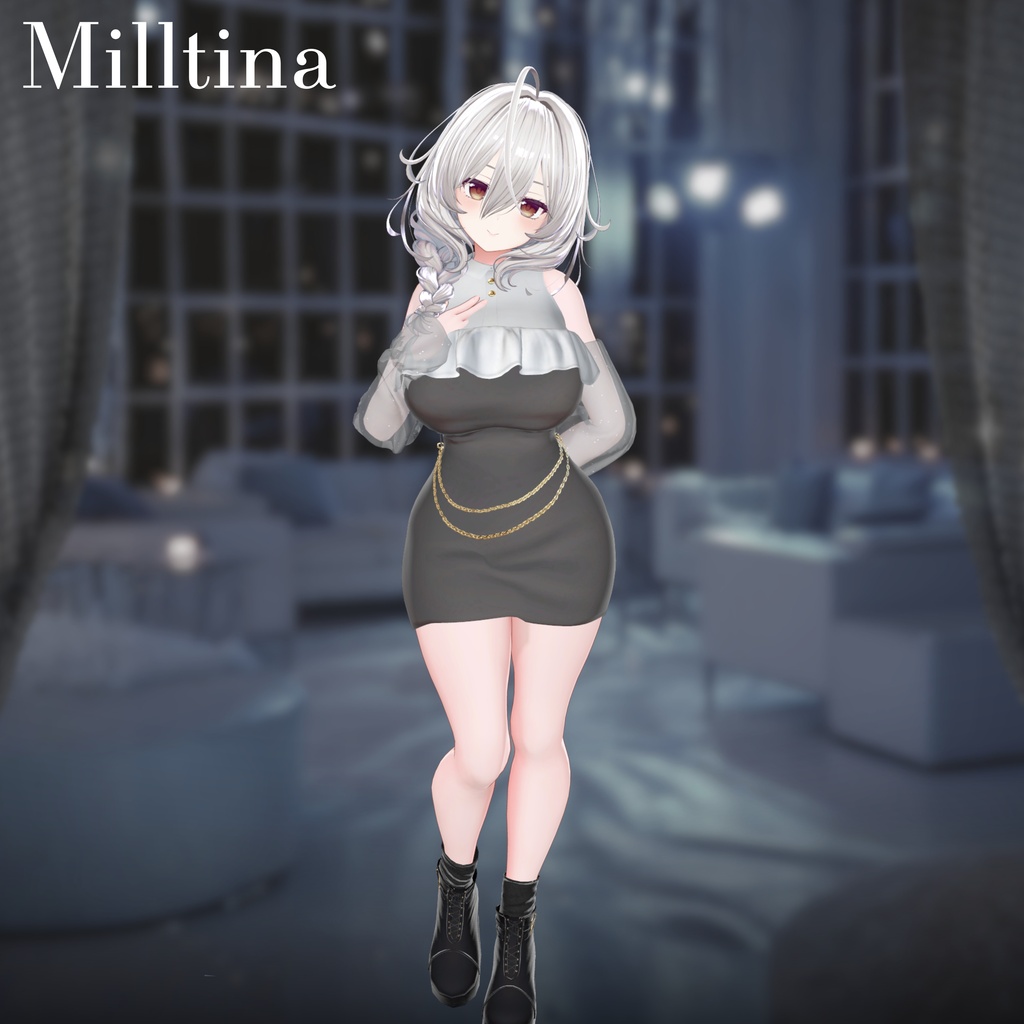 【25アバター対応】Cheer Chain Dress