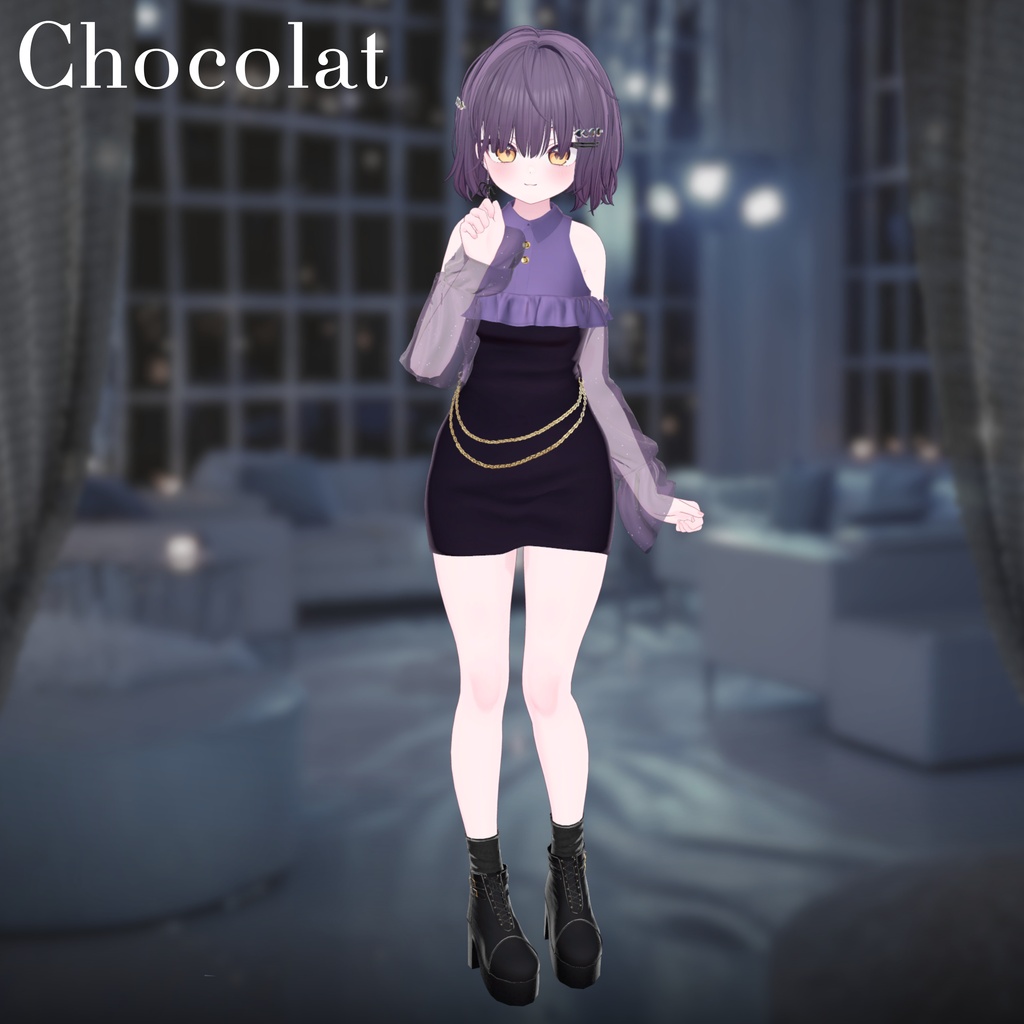 【25アバター対応】Cheer Chain Dress