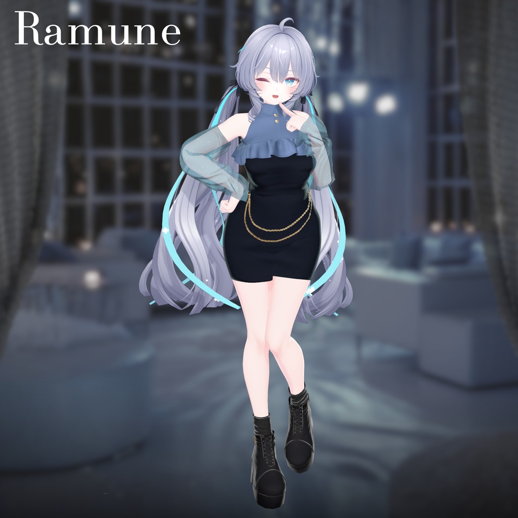 【25アバター対応】Cheer Chain Dress