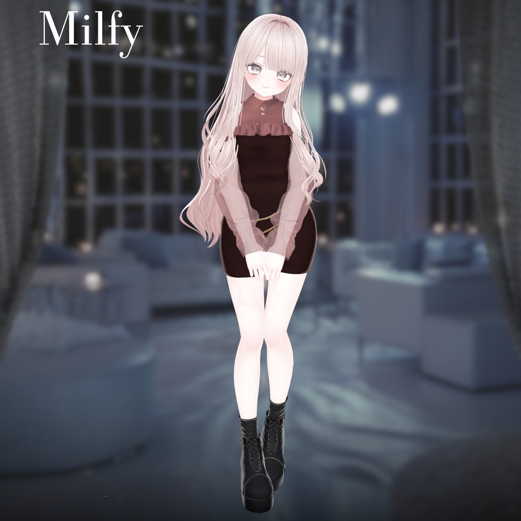 【25アバター対応】Cheer Chain Dress