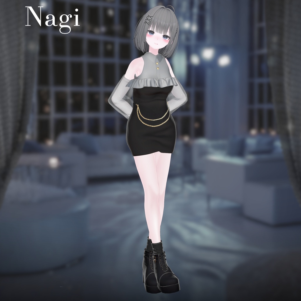 【25アバター対応】Cheer Chain Dress