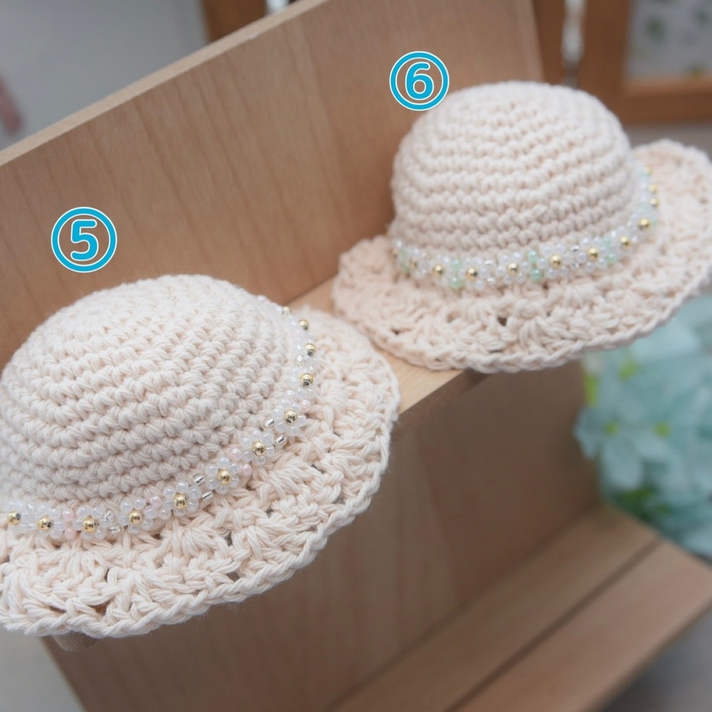 【オビツ11、ねんどろいど】バケハ、麦わら帽子(5インチ)
