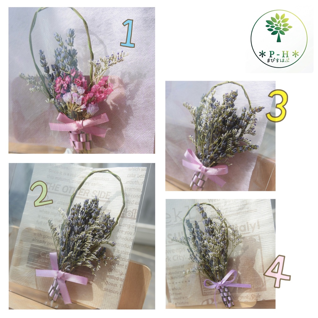 ドライフラワーの花籠