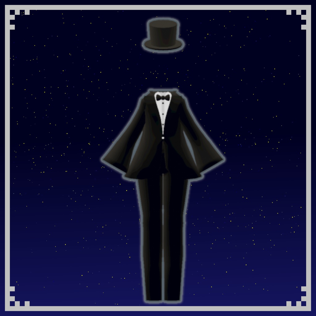 【複数アバター対応】タキシード風スーツ