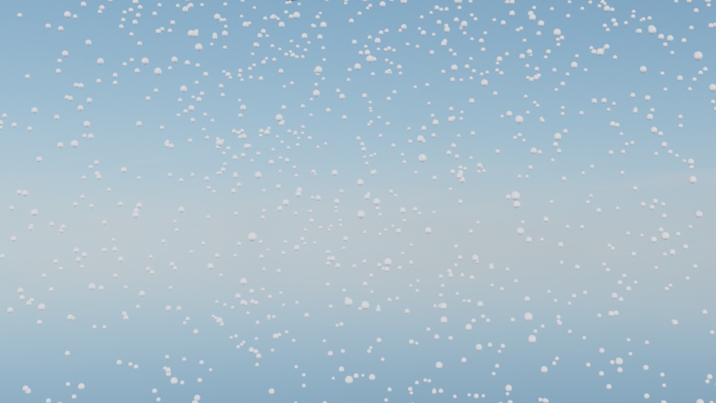 幻想的な雪のシーン