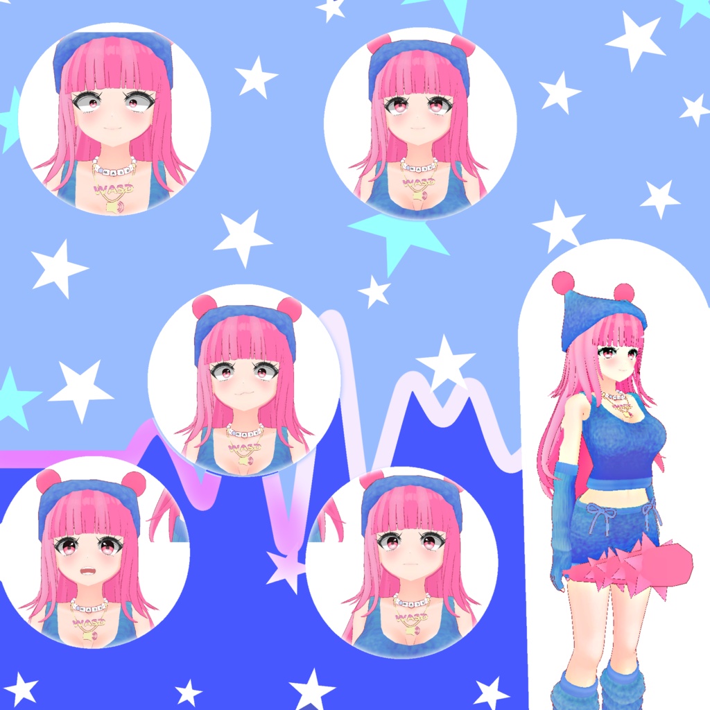 ドーパミンちゃん3Dモデル