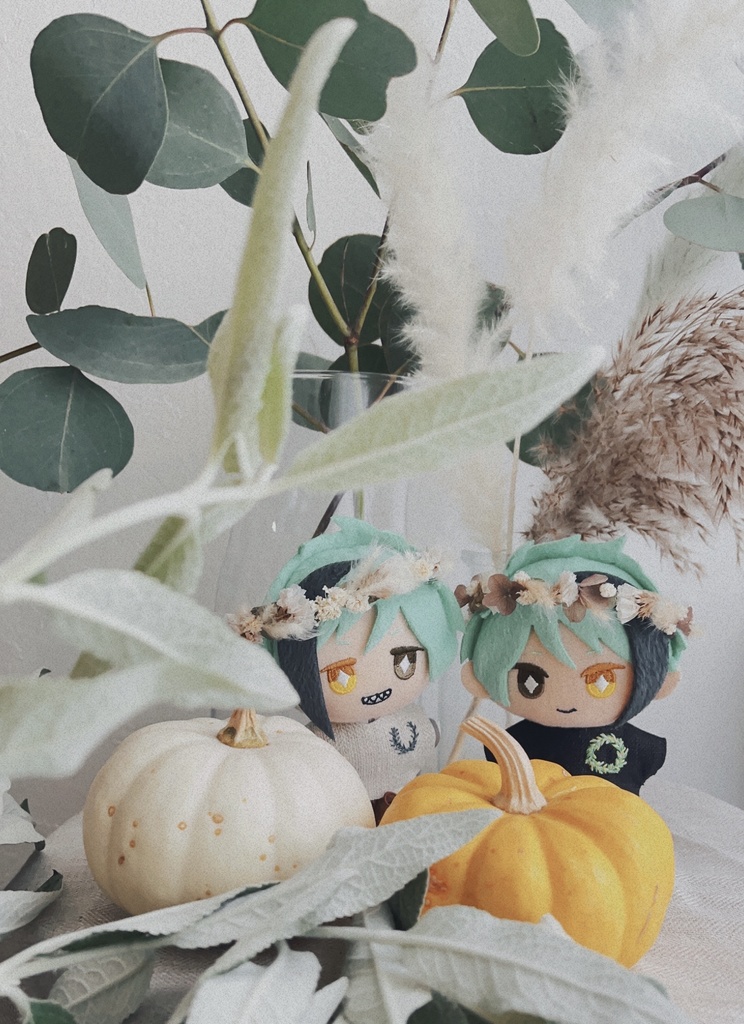 ふわふわ花かんむり