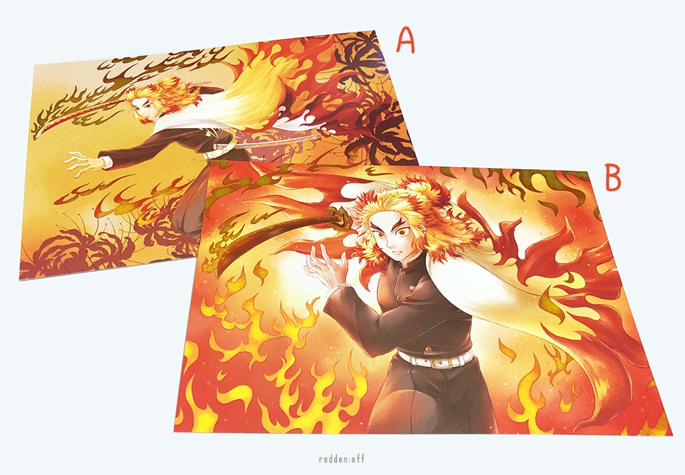 煉獄 金箔風 ポストカード A/B