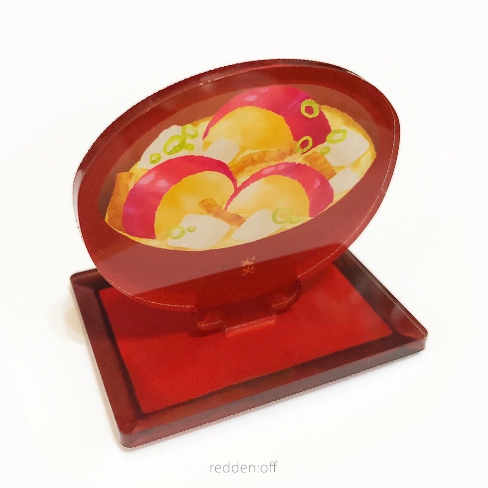 義勇さんと煉獄さんの椀物 メモクリップスタンド