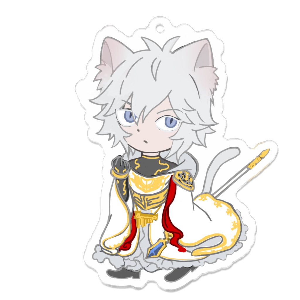 猫ファーさんアクリルキーホルダー