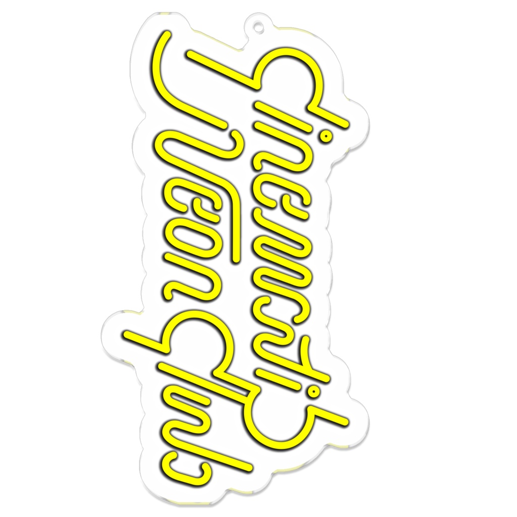 Cinematic Neon Club ロゴアクリルキーホルダー(70/100mm) #CNClub