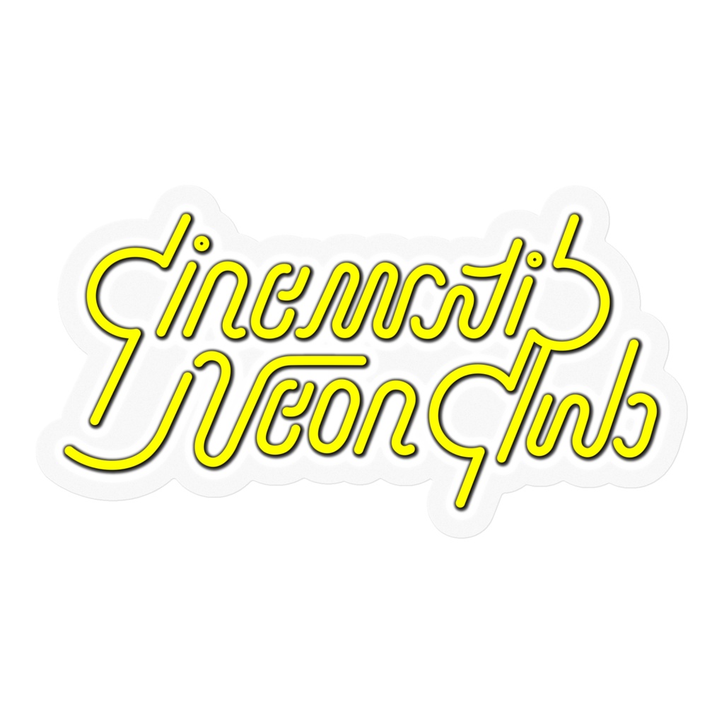 Cinematic Neon Club ロゴステッカー(100/160mm) #CNClub