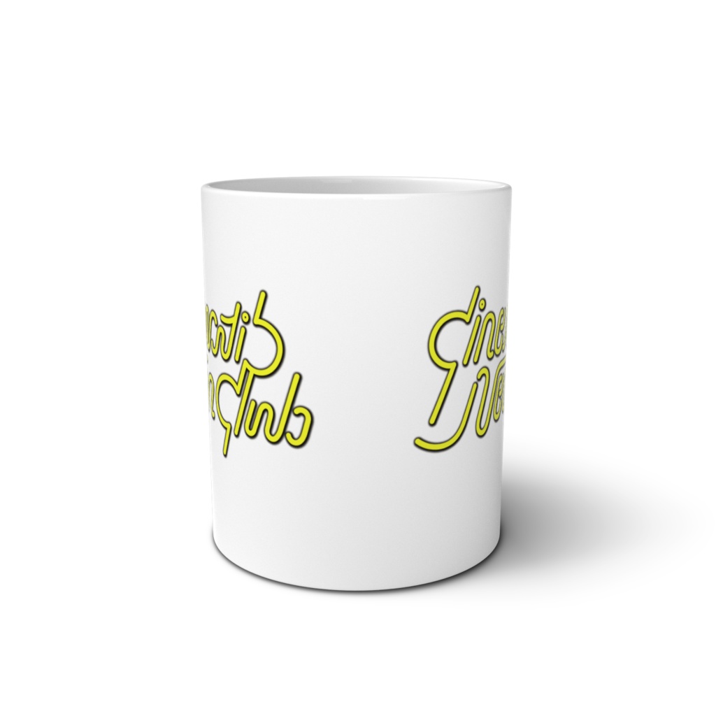 Cinematic Neon Club ロゴマグカップ(イエロー/レッド) #CNClub