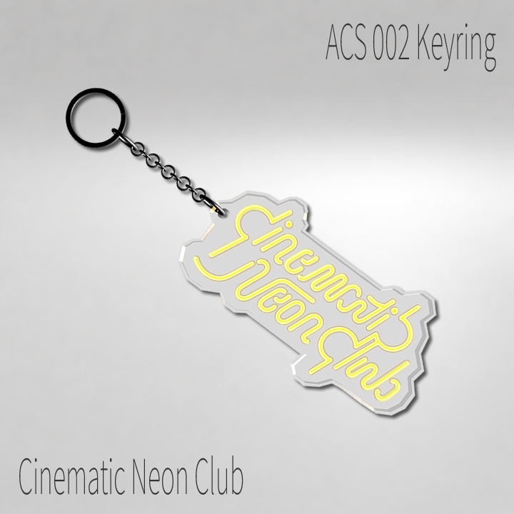 Cinematic Neon Club 3D ロゴキーホルダー/ Keyring　#CNClub