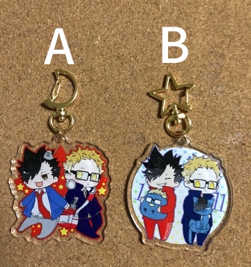 クロ月アクリルキーホルダー