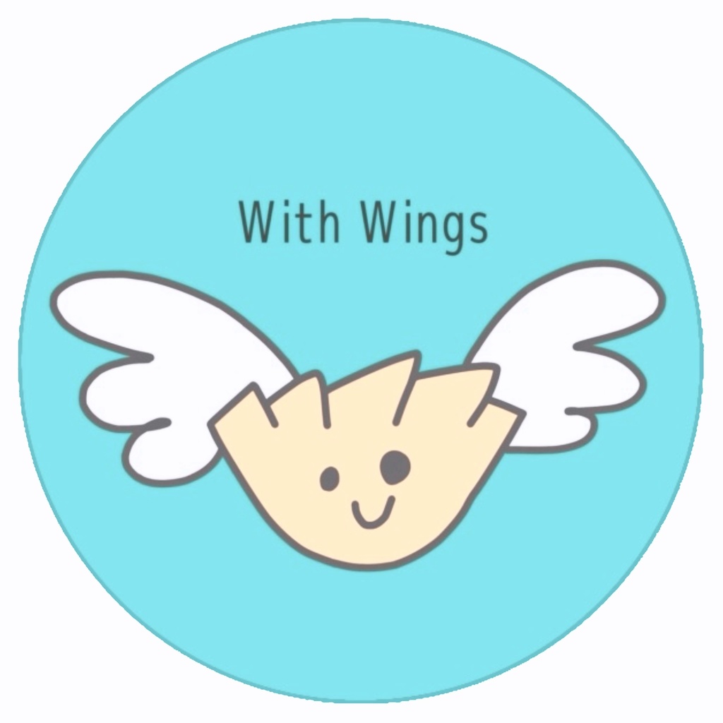 シール(羽付き餃子)※タイトル透明シール付