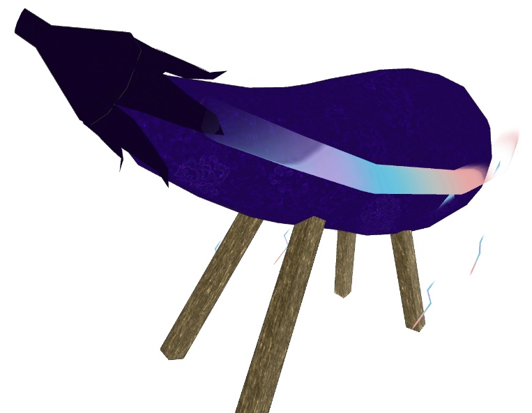 ゲーミング精霊牛VRM V2.00 (揺れ追加)