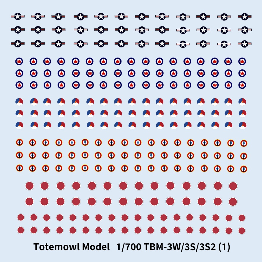 1/700 TBM-3W アヴェンジャー (翼展開状態)